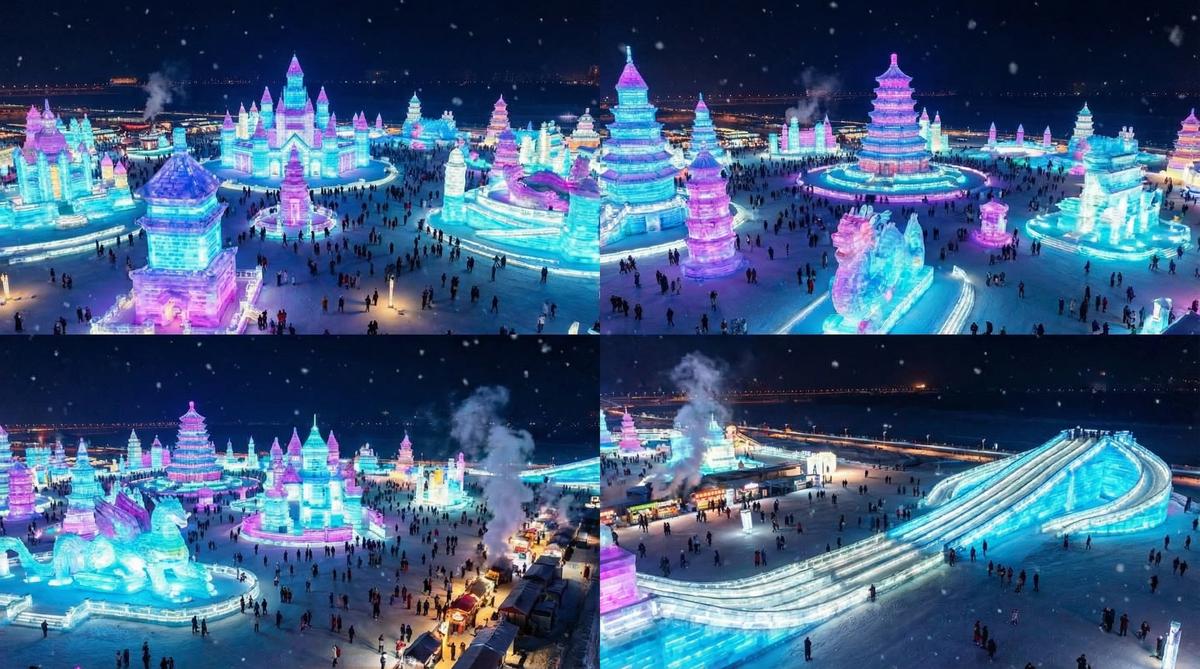 糖心vlog旅游视频-哈尔滨冰雪大世界